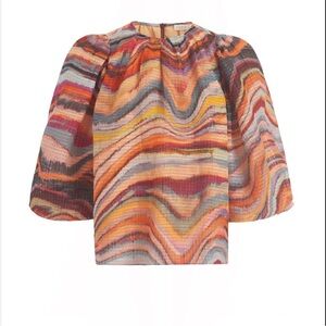 NWT Marie Oliver Harly Oversized Top in Ammolite Size XS